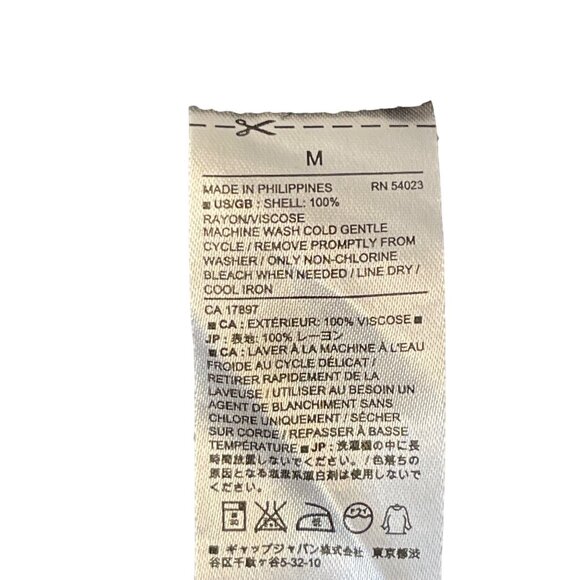 Banana Republic Factory Boyfriend Fit Button Down Size Medium Yellow Plaid - Picture 6 of 6